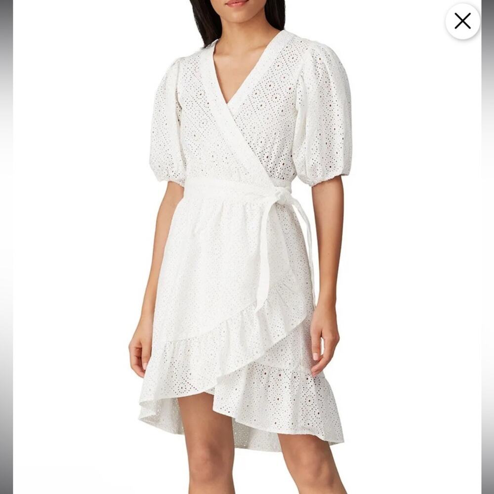 Scotch & Soda Broderie Anglaise Wrap Dress